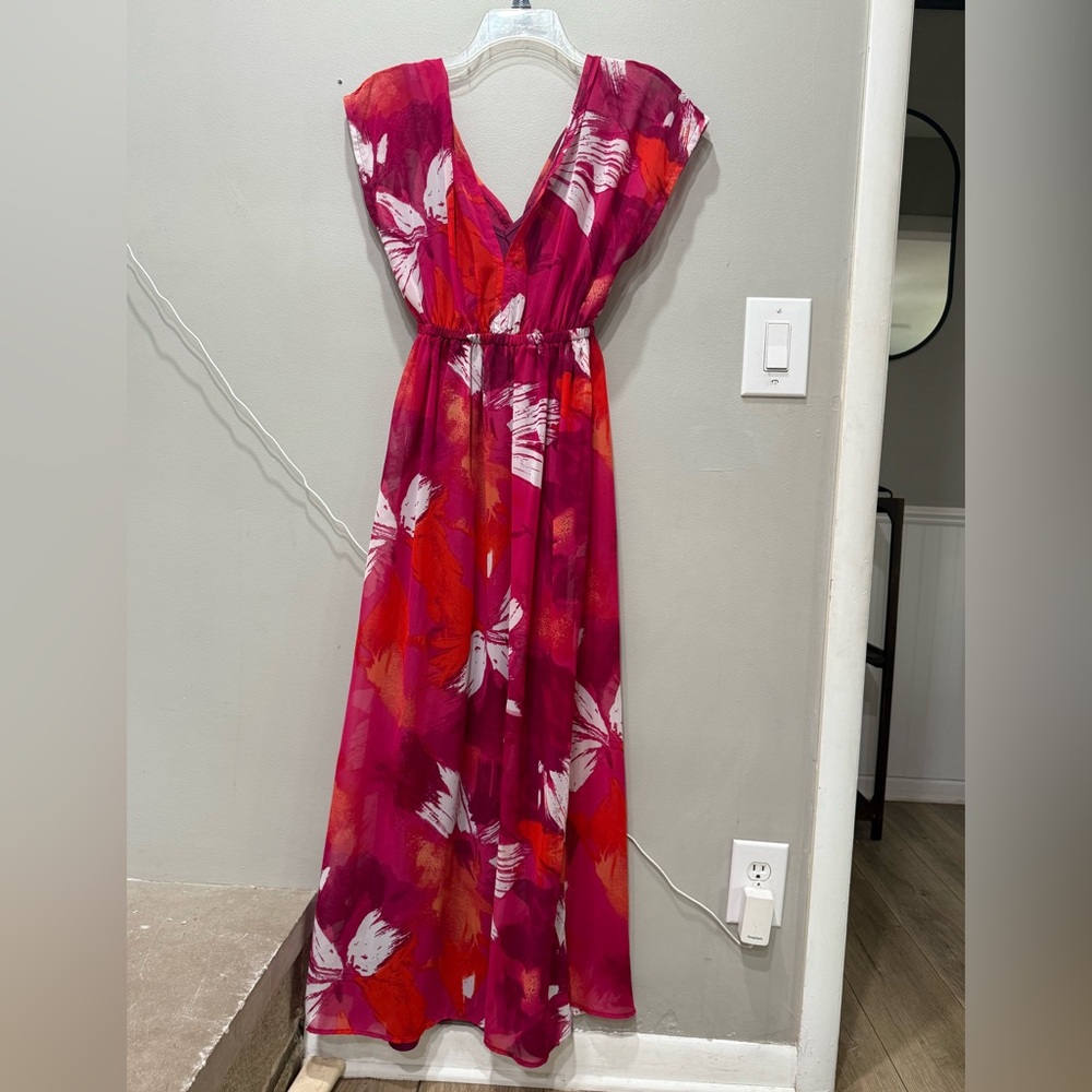 Missoni for Target Red and Pink Maxi Dress